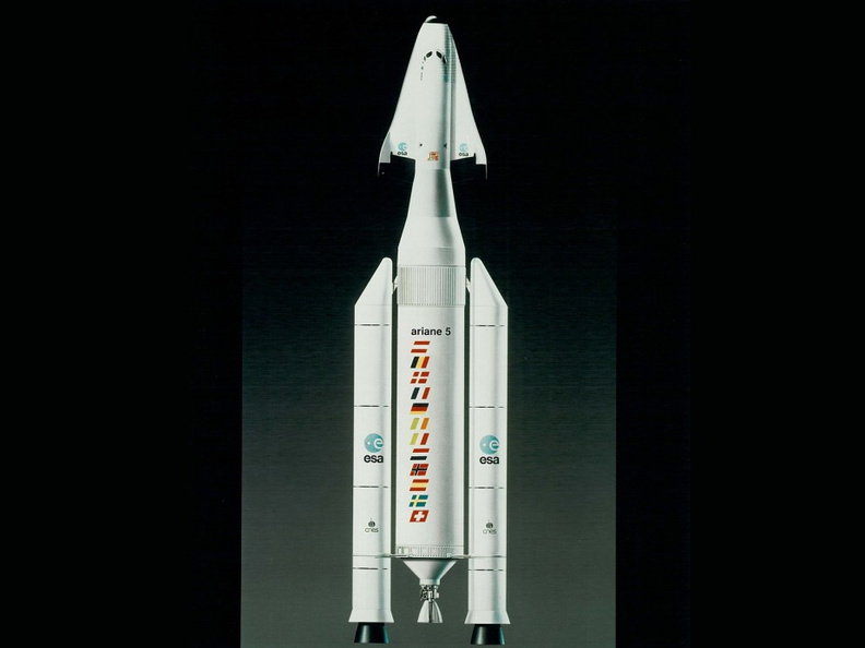 Hermes on Ariane 5 drawing