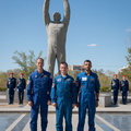the-backup-crewmembers-for-the-next-launch-to-the-space-station-in-front-of-a-statue-of-yuri-gagarin_48722624653_o.jpg