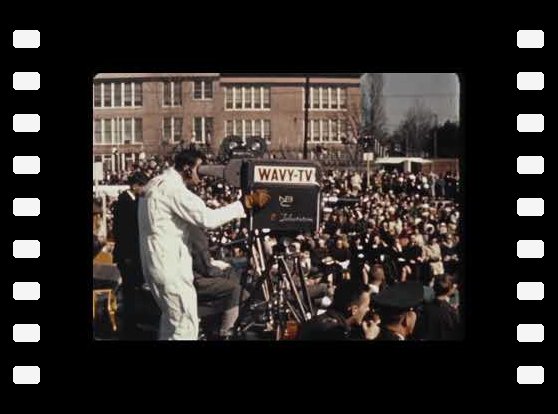 John Glenn Hampton parade - 1960s footages ( No sound )